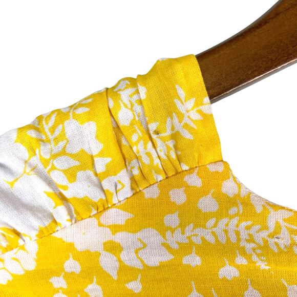 Showpo NWT Ailiza Playsuit Yellow Floral V Neck Puff Sleeve Wide Leg Romper - Picture 12 of 16